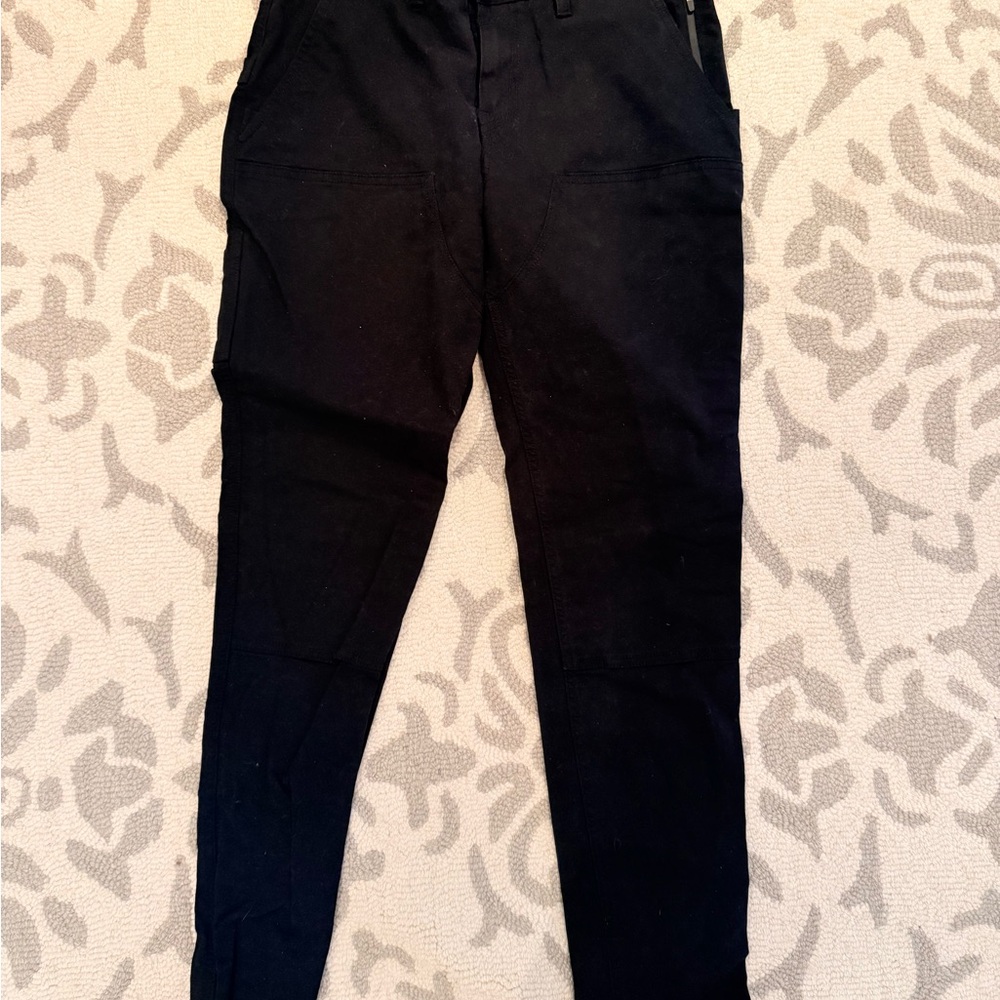 Hurley x Carhartt Skinny Pants Women's Size 9 Black Canvas Stretch Work Outdoor